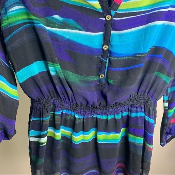 Calvin Klein small peplum long sleeve top (B1) - Picture 5 of 9